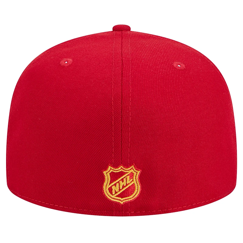 Casquette ajustée Core 59FIFTY des Flames de Calgary New Era pour homme