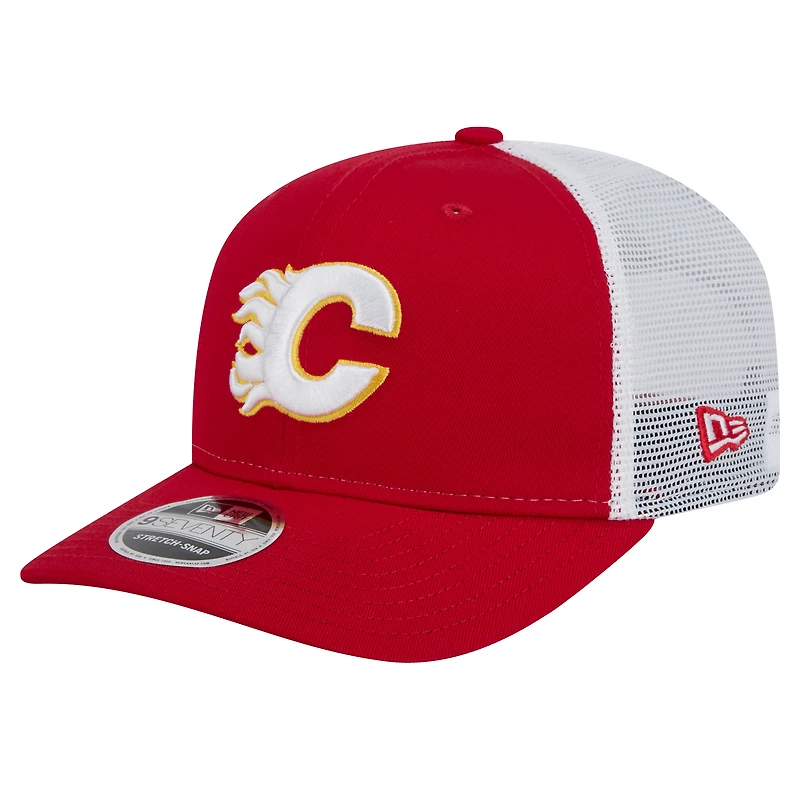 Casquette extensible à boutons-pression Core Trucker 9SEVENTY des Flames de Calgary de New Era pour homme