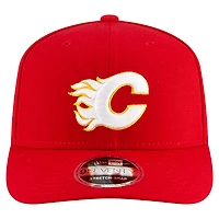 Men's New Era  Red Calgary Flames Team Collection Basic 9SEVENTY Adjustable Hat
