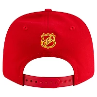 Men's New Era  Red Calgary Flames Team Collection Basic 9SEVENTY Adjustable Hat
