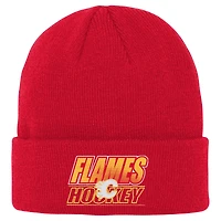 Men's Outerstuff  Red Calgary Flames Cuffed Knit Hat