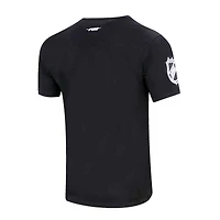 Men's Pro Standard Black Calgary Flames Classic Chenille T-Shirt