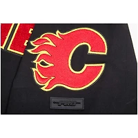 Men's Pro Standard Black Calgary Flames Classic Chenille T-Shirt