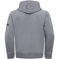 Chandail à capuchon neutre des Flames de Calgary Pro Standard pour hommes, gris chiné