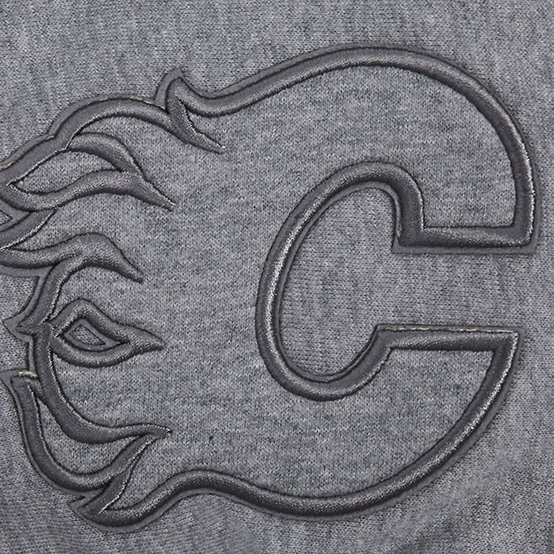 Chandail à capuchon neutre des Flames de Calgary Pro Standard pour hommes, gris chiné