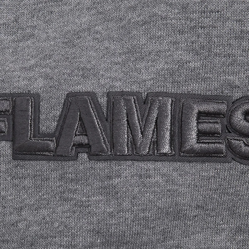 Chandail à capuchon neutre des Flames de Calgary Pro Standard pour hommes, gris chiné