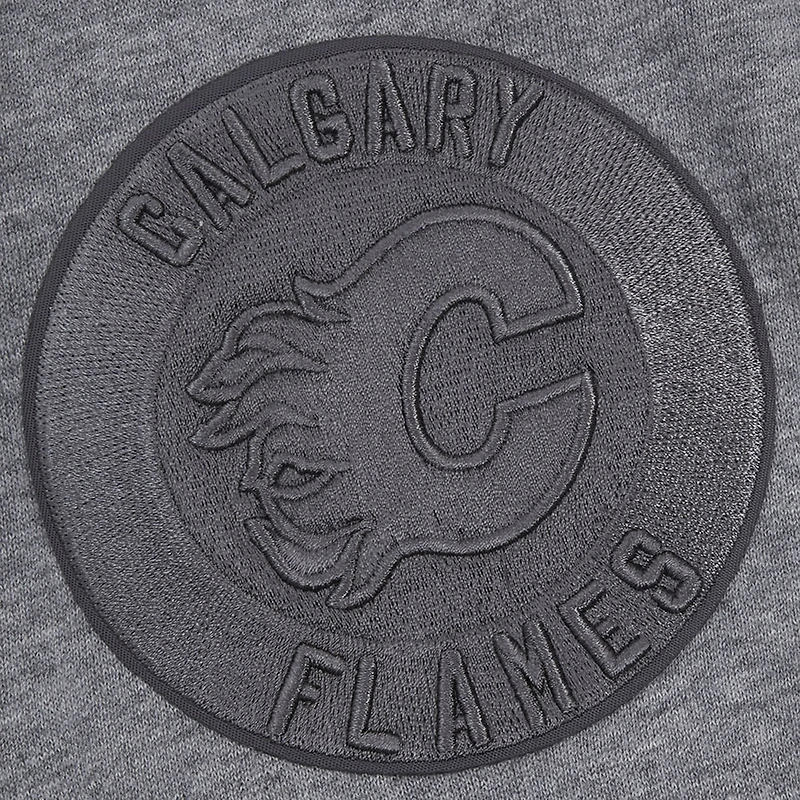 Chandail à capuchon neutre des Flames de Calgary Pro Standard pour hommes, gris chiné