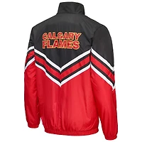 Men's Starter Red Calgary Flames Power Hitter Full-Zip Jacket