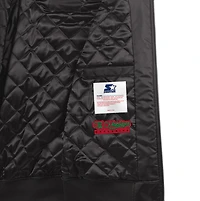 Men's Starter x Ty Mopkins Black Calgary Flames History Month Satin - Full-Zip Jacket