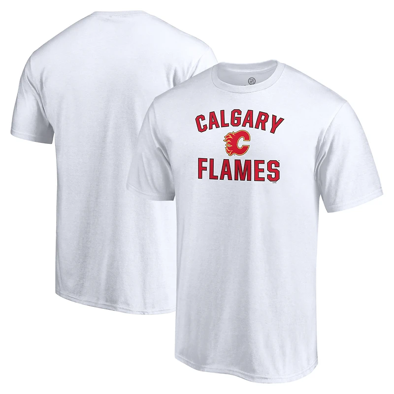 Men's White Calgary Flames Victory Arch T-Shirt