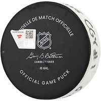 Nazem Kadri Calgary Flames Game-Used Goal Puck vs. New York Rangers on March 18, 2025
