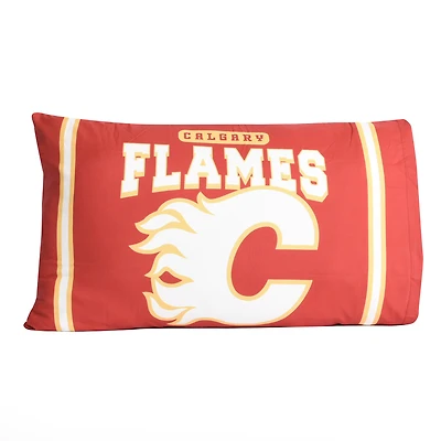 Orange Calgary Flames 20'' x 30'' Two Pack Pillowcase Set