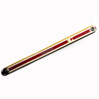 Bracelet fin en cuir personnalisé Flames de Calgary rouge