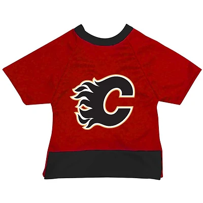 Maillot pour animaux de compagnie des Flames Calgary rouges