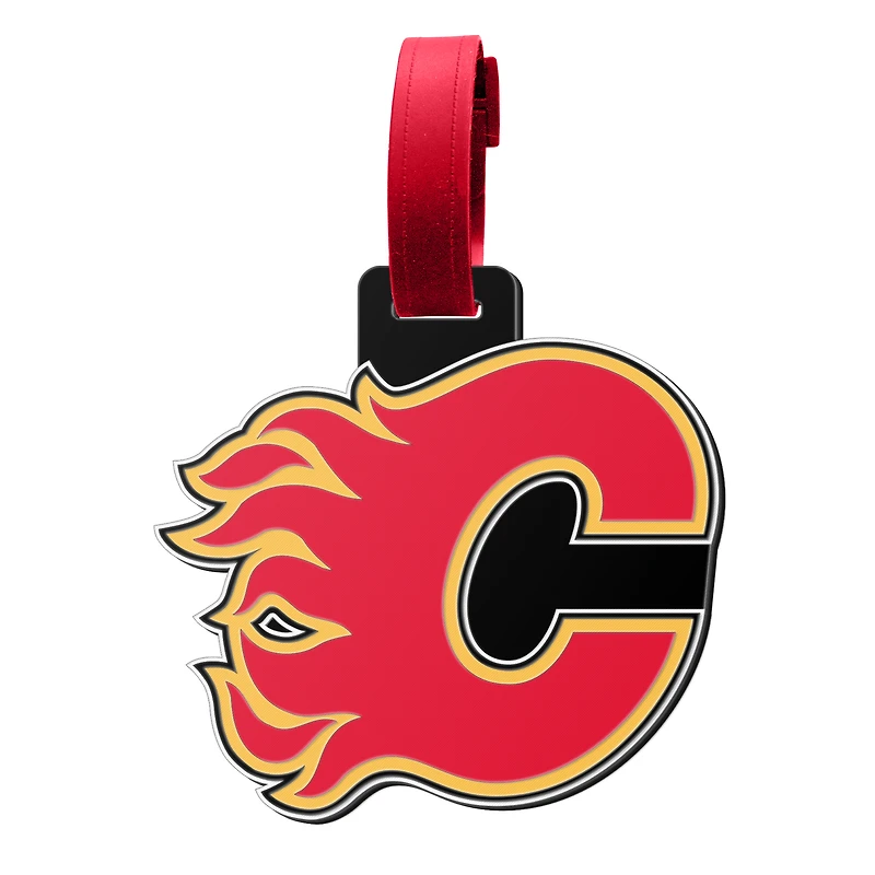 The Sports Vault Calgary Flames - Étiquette de bagage géante