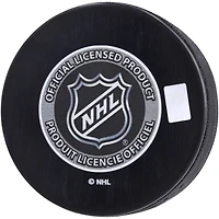 Rondelle de hockey autographiée par Tyler Toffoli des Flames de Calgary avec logo du repêchage de la LNH 2010 et inscription « #47 Pick »