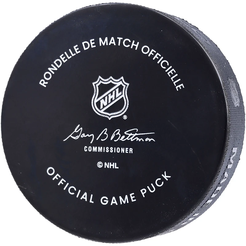 Tyler Toffoli Calgary Flames Rondelle de jeu officielle autographiée avec inscription "C of Red"
