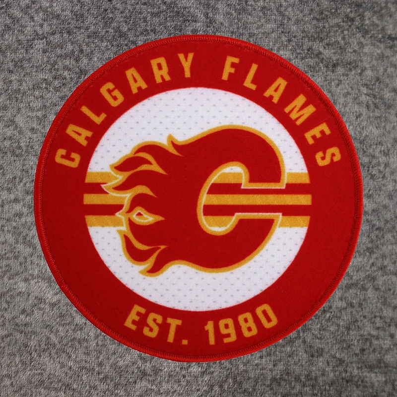 Peignoir unisexe gris des Flames de Calgary