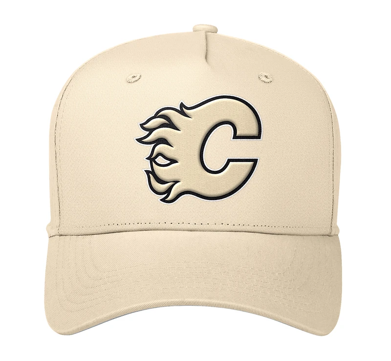 Unisex Starter  Tan Calgary Flames Tonal Adjustable Hat