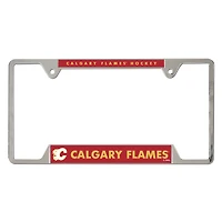 Cadre de plaque d'immatriculation en métal chromé WinCraft Calgary Flames