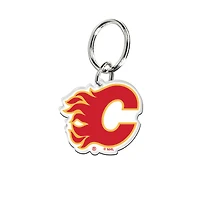 Porte-clés WinCraft Calgary Flames en acrylique de qualité supérieure