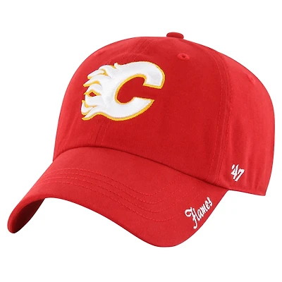 Casquette ajustable Miata Clean Up '47 des Flames de Calgary pour femmes, rouge