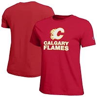 Women's Champion  Red Calgary Flames Wordmark Lockup T-Shirt