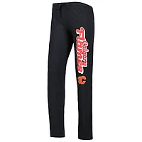 Women's Concepts Sport Heather Red/Heather Black Calgary Flames Meter Muscle Tank Top & Pants Sleep Set