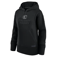 Women's Fanatics  Black Calgary Flames Authentic Pro Rink Fleece Full-Zip Jacket