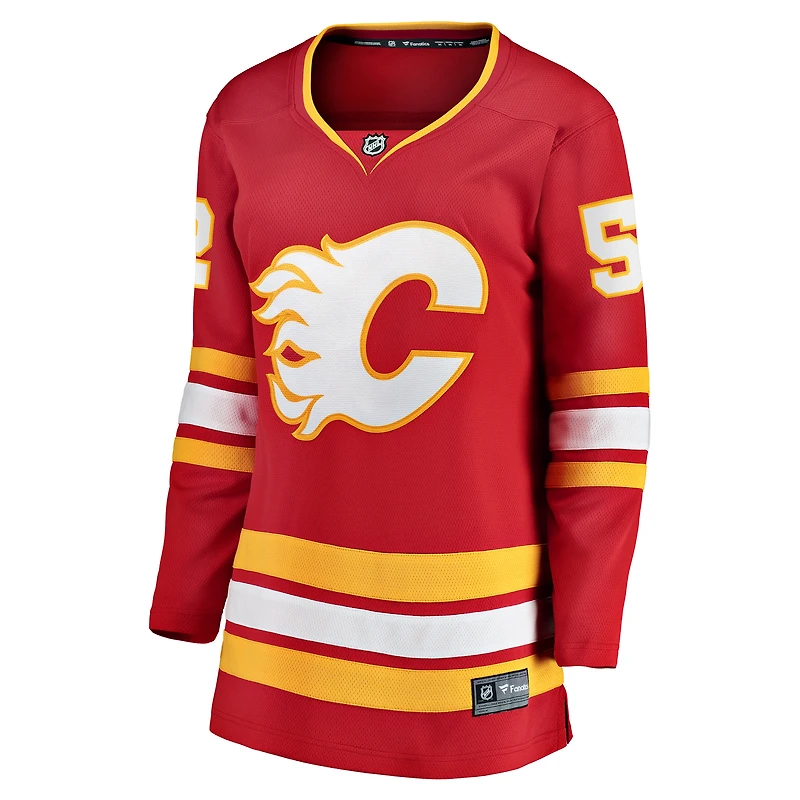 Maillot de joueur échappé à domicile Fanatics MacKenzie Weegar pour femmes, rouge des Flames Calgary