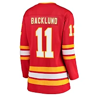 Fanatics féminins Mikael Backlund, échappée à domicile des Flames de Calgary, rouge - Maillot joueur