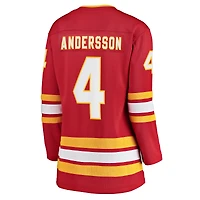 Women's Fanatics Rasmus Andersson Red Calgary Flames Home Breakaway Player - Jersey