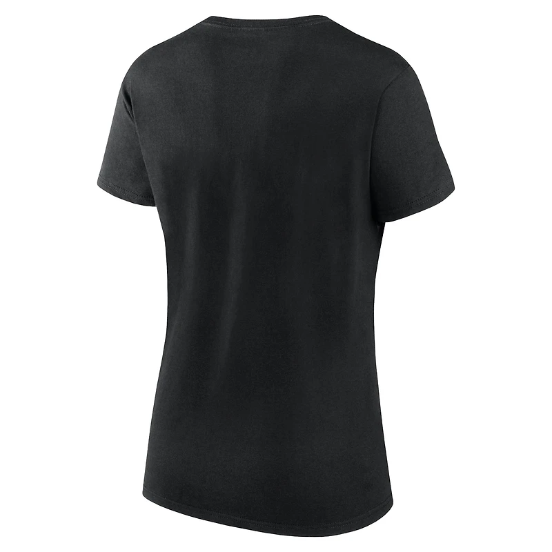Ensemble de deux t-shirts Fanatics pour femmes, rouge/noir, fan des Flames Calgary