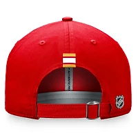 Casquette réglable authentique Pro fanatiques des Flames de Calgary pour femmes, rouge