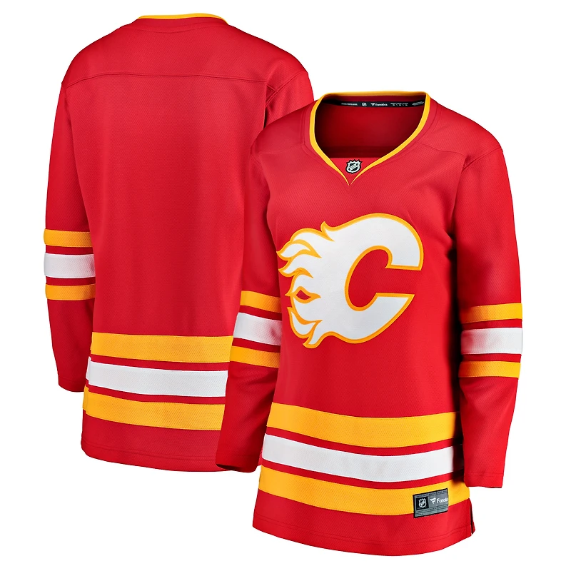 Fanatiques pour femmes de marque White Calgary Flames Home Breakaway - Maillot vierge