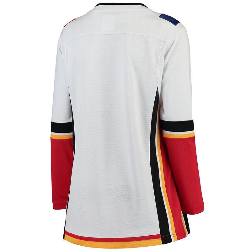 Women's Fanatics White Calgary Flames Home Breakaway Jersey