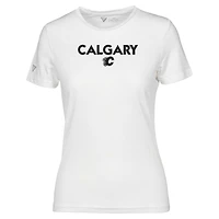 Women's Levelwear  White Calgary Flames Maddox City Capsule T-Shirt