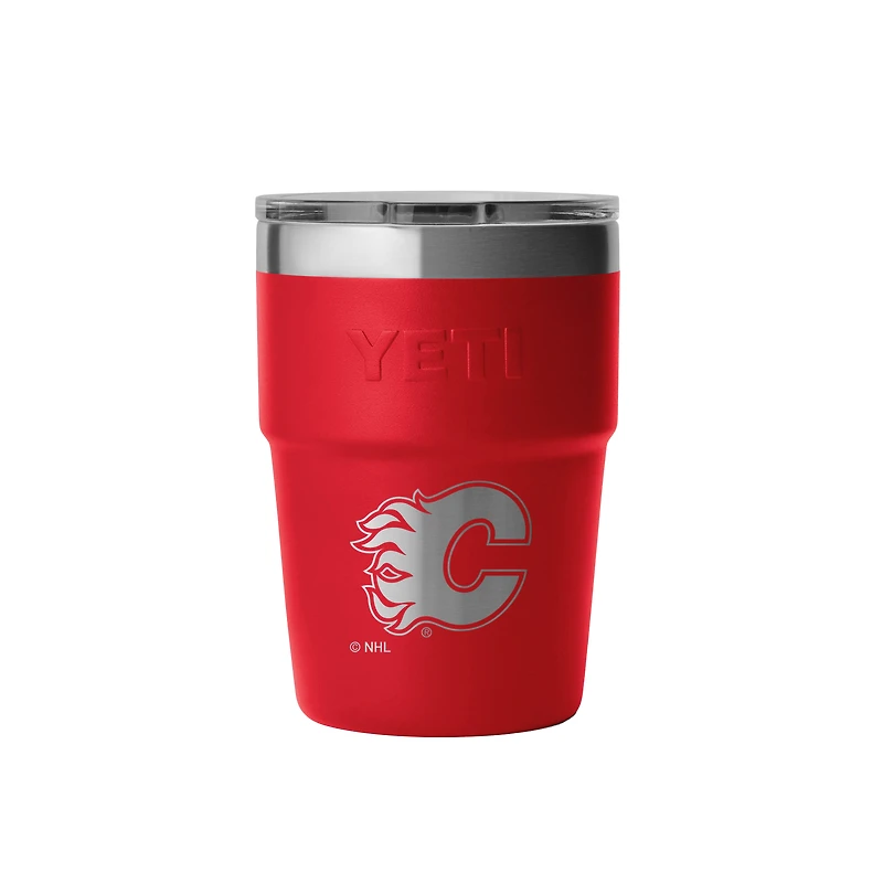 YETI Calgary Flames 16oz. Rambler Stackable Cup with Magslider Lid