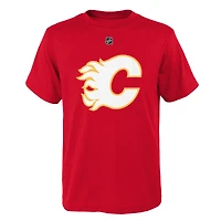 Youth Jonathan Huberdeau Red Calgary Flames  Name & Number T-Shirt