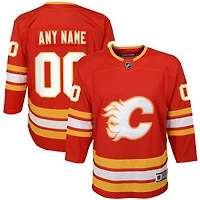 Youth Red Calgary Flames 2020/21 Home - Premier Custom Jersey