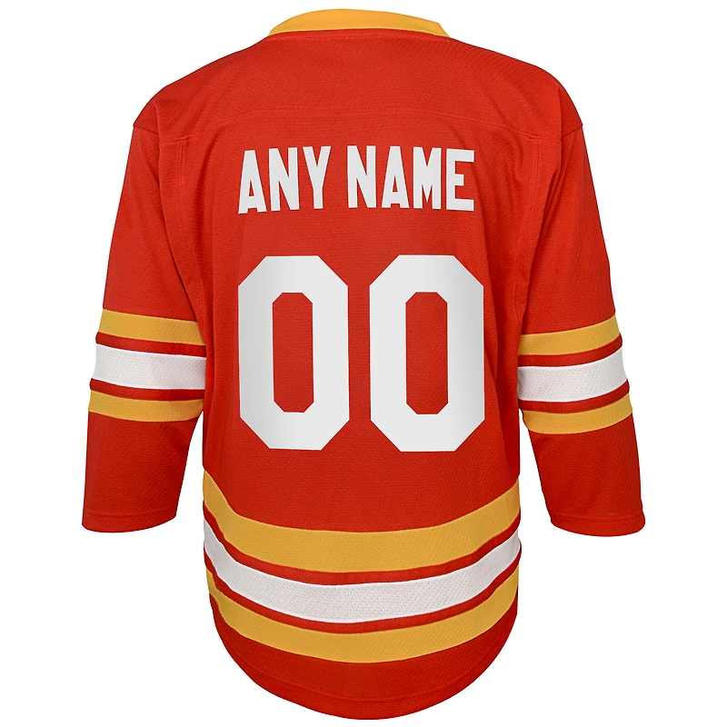 Youth Red Calgary Flames 2020/21 Home - Replica Custom Jersey