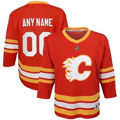 Youth Red Calgary Flames 2020/21 Home - Replica Custom Jersey