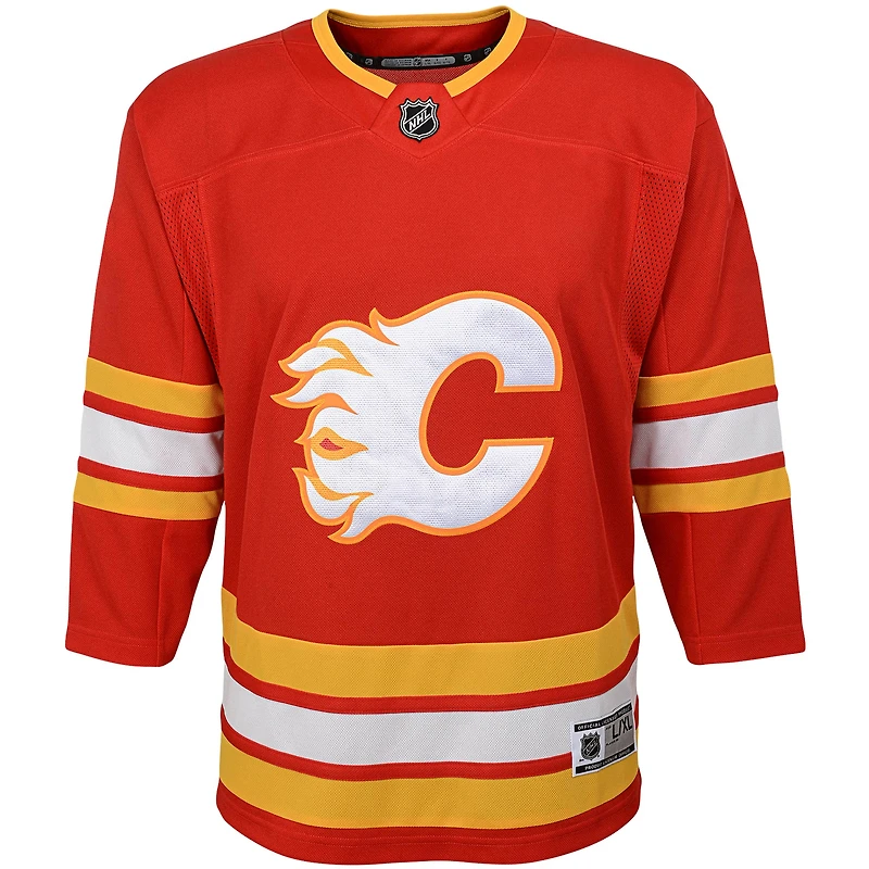 Youth Red Calgary Flames Home - Premier Jersey