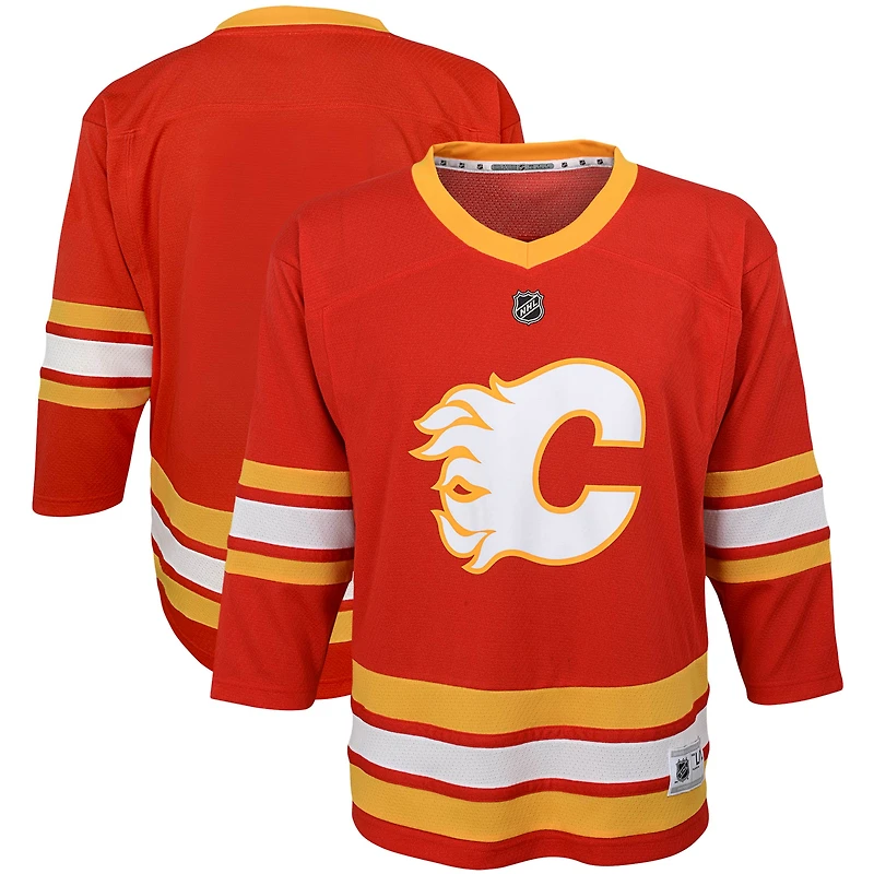 Domicile des Flames de Calgary rouges pour jeunes - Réplique maillot