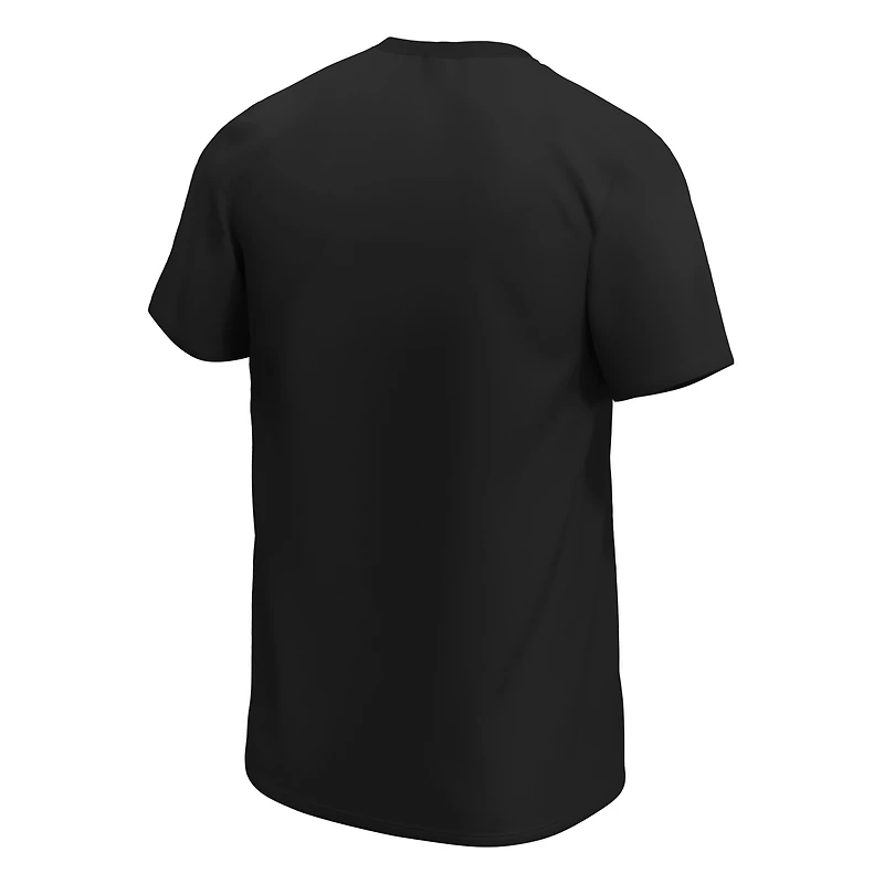 T-shirt à logo principal Calgary Roughnecks noir pour hommes