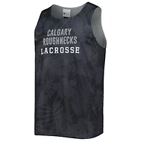 Men's FOCO Black/Gray Calgary Roughnecks Reversible Mesh Tank Top