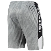 Men's FOCO Gray Calgary Roughnecks Static Mesh Shorts