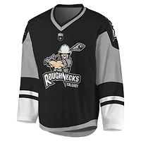 Maillot Sublima Replica Calgary Roughnecks Noir/Gris pour Jeune