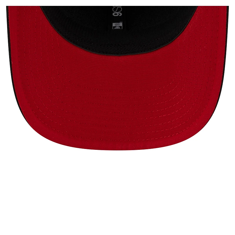 Casquette extensible noire à boutons-pression 9SEVENTY Sideline des Stampeders de Calgary de New Era pour homme