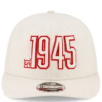 Casquette ajustable Snapback 9FIFTY crème pour hommes des Stampeders de Calgary Turf Traditions Retro Crown de New Era